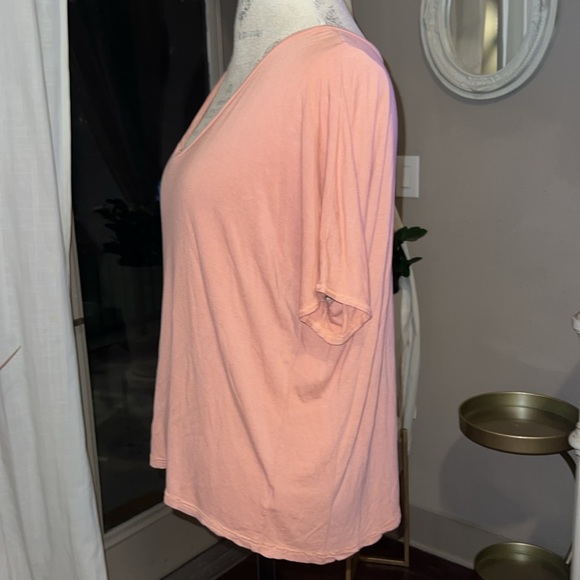 XCVI rose mauve pink shortsleeve shirt women’s top extra small XS - Picture 2 of 5